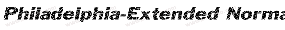 Philadelphia-Extended Normal字体转换